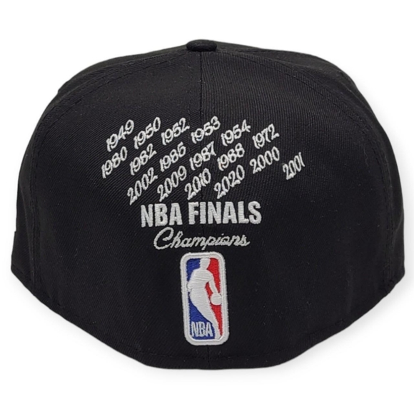 New Mens Fitted LA Lakers 17x Champions Cap Hat size (7½) - Picture 3 of 5